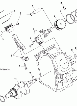 CRANKSHAFT and PISTON - C11RB63AA / AB (4985628562C08)