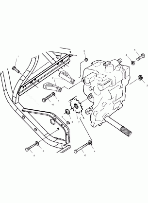 GEARCASE MOUNTING - C10CL50AA (4978707870C09)