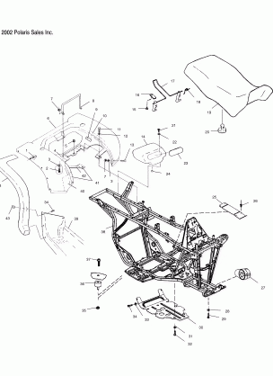 REAR CAB and SEAT  - C10CD50AA (4977417741A03)