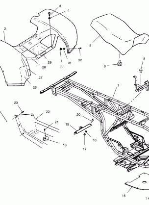 REAR CAB and SEAT  - C10CL50AA (4978707870A04)