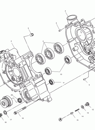 CRANKCASE - C10RD50AA (4976437643D07)