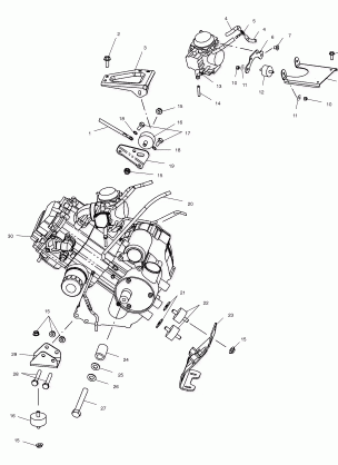 ENGINE MOUNTING - C10RD50AA (4976437643A13)