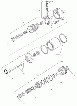 STARTING MOTOR - C10RD50AA (4976437643E01)