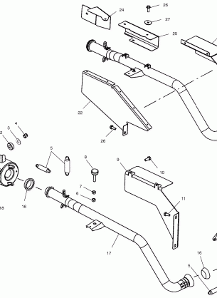 EXHAUST SYSTEM - C10RD50AA (4976437643B02)