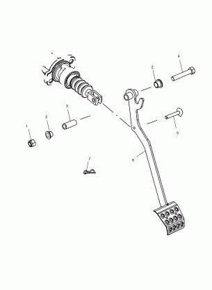 FOOT BRAKE - C10RD50AA (4976437643B13)