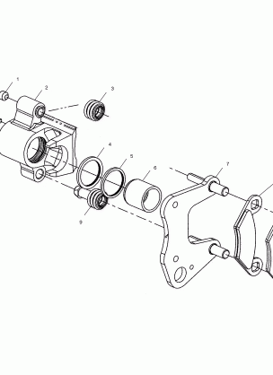 FRONT BRAKE CALIPER - C10RD50AA (4976437643C01)