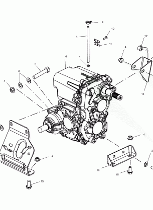 TRANSMISSION MOUNTING - C10RD50AA (4976437643B03)