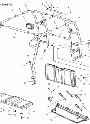 CAB FRAME  - C10RD50AA (4976437643A03)