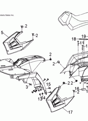 BODY CAB and SEAT - A14FA09AA (49ATVCAB07SPRT90)