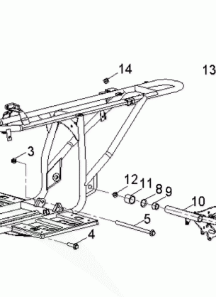 CHASSIS FRAME - A14KA09AD / AF (49ATVFRAME08OUT90)