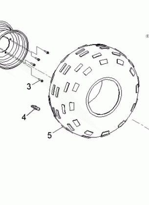 WHEELS REAR - A14KA09AD / AF (49ATVWHEELREAR07OTLW90)