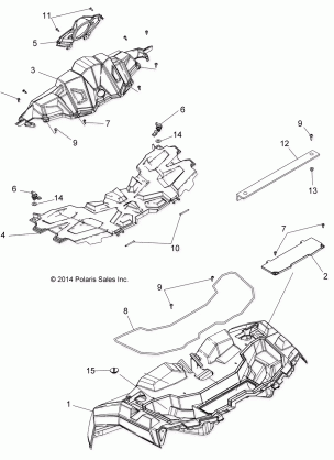 BODY HOOD AND FRONT BODY WORK - A14BH33FJ (49ATVCAB14325)