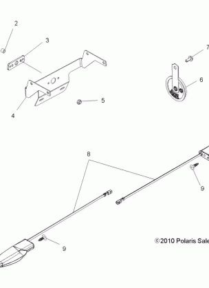 ELECTRICAL TURN SIGNALS and HORN - A14MH5EFJ / EFK (49ATVTURNSIG11SP500F)