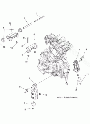 ENGINE MOUNTING - A14MH5EFJ / EFK (49ATVENGINEMTG14SP570)