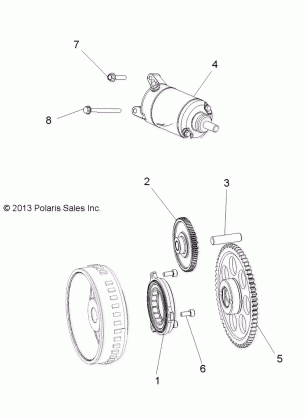 ENGINE STARTER DRIVE - A14MH5EAA / EAC / EAJ (49RGRSTARTINGMTR14570)