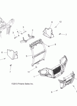 BODY FRONT BUMPER and MOUNTING - A14MH5EAA / EAC / EAJ (49ATVBUMPER14SP570)