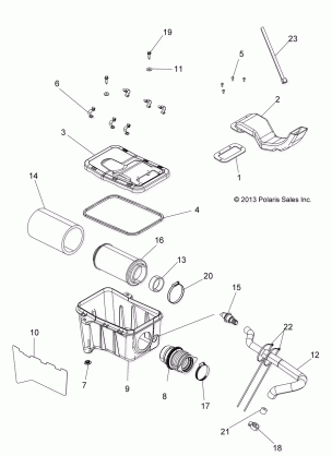 ENGINE AIR INTAKE SYSTEM - A14MH5EAA / EAC / EAJ (49ATVAIRBOX14570)