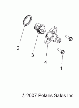 ENGINE COOLING SYSTEM THERMOSTAT - A14MH76AA / AH (49ATVMANIFOLD09SPX28800)