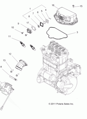 ENGINE THROTTLE BODY MOUNTING - A14MH76FD (49ATVTHROTTLEBODY12SP800)