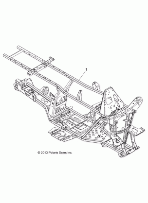 CHASSIS FRAME - A14MX5ETH (49ATVFRAME14570UTE)