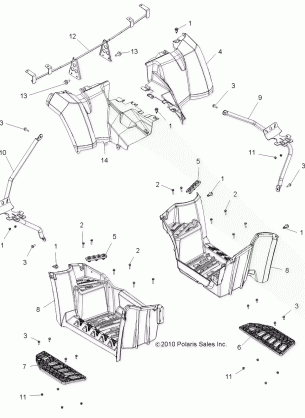 BODY REAR CAB and FOOTWELL - A14TN55FA (49ATVFOOTWELL11SPX2550)