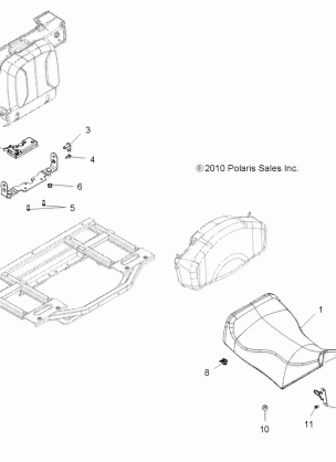 BODY SEAT OPERATOR - A14TN55FA (49ATVSEAT11SPX2550)