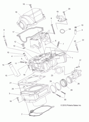 ENGINE CYLINDER - A14TN55FA (49ATVCYLINDER11SPXP550)