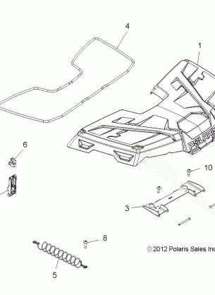 BODY STORAGE FRONT - A14CF76AA (49ATVSTORAGE13SP500TR)