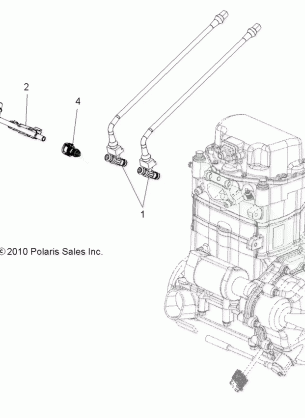 ENGINE FUEL INJECTOR - A14CF76AA (49ATVFUELINJECT116X6)