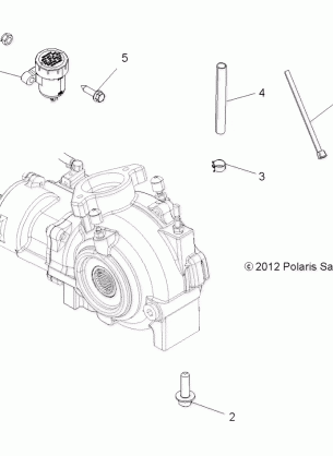 DRIVE TRAIN GEARCASE MOUNTING FRONT - A14TN55FA (49ATVGEARCASEMTG13SP850F)