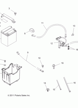 ELECTRICAL BATTERY - A14CF76AA (49ATVBATTERY12SP6X6)