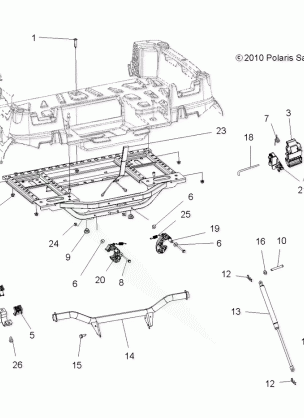 BODY BOX FRAME and LATCH - A14TN5EAI (49ATVBOX11SPX2550)