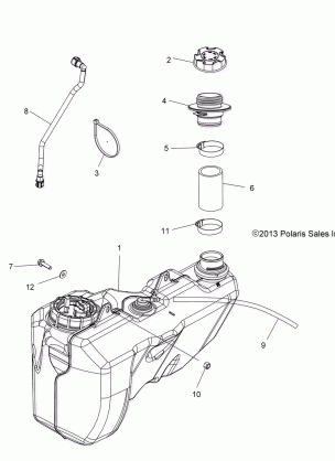 BODY FUEL TANK - A14TN5EAI (49ATVFUEL14SP550)