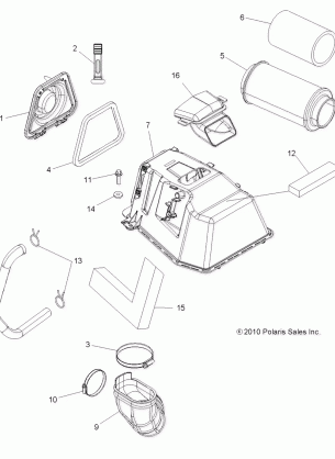 ENGINE AIR INTAKE - A14TN5EAI (49ATVAIRINTAKE11SP550)