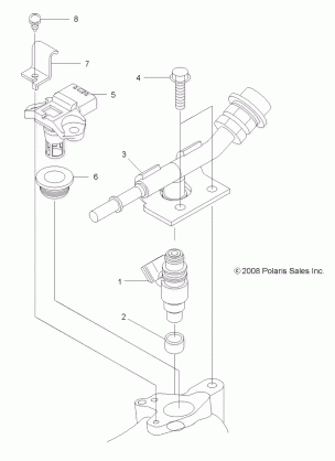 ENGINE FUEL INJECTOR - A14TN5EAI (49ATVFUELINJECT09SPXP550)