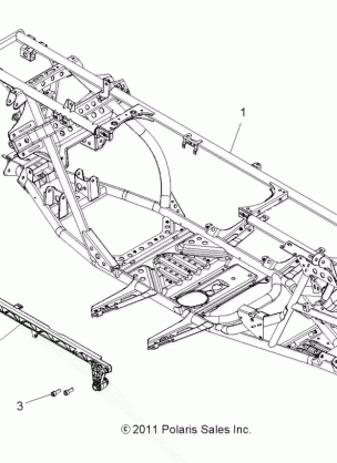 CHASSIS MAIN FRAME - A14TN5EAA / EAD (49ATVFRAME12SPTRGEPS)
