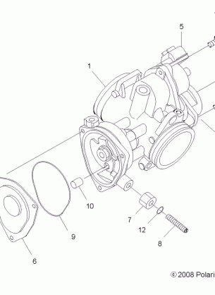 ENGINE THROTTLE BODY - A14TN5EAA / EAD (49ATVTHROTTLEBODY09SPXP550)