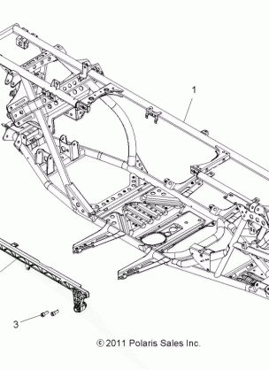 CHASSIS MAIN FRAME - A14TN5EAI (49ATVFRAME12SPTRGEPS)