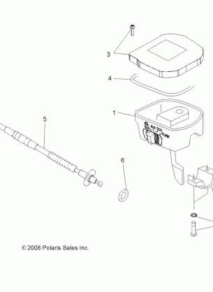 STEERING CONTROLS THROTTLE ASM. and CABLE - A14TN5EAI (49ATVCONTROLS10SPX2550)