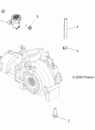 DRIVE TRAIN GEARCASE MOUNTING FRONT - A14TN5EAI (49ATVGEARCASEMTG11SPTRG550)