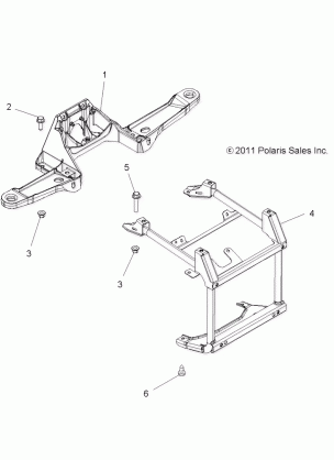 BODY FRONT RACK SUPPORT - A14YN8EAJ / EAT (49MVRACKMTG12SP850)