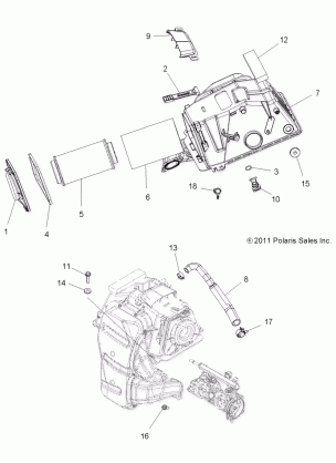 ENGINE AIR INTAKE - A14YN8EAJ / EAT (49ATVAIRINTAKE12SP850F)