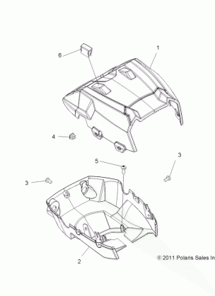 BODY HEADLIGHT POD - A14YN8EAJ / EAT (49MVHEADLIGHTPOD13SP850)