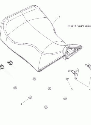 BODY SEAT - A14YN8EAJ / EAT (49MVSEAT12SP850)