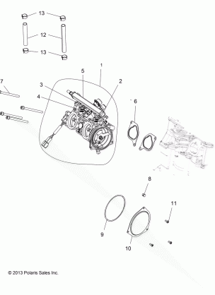 ENGINE THROTTLE BODY - A14YN8EAJ / EAT (49MVTHROTTLEBODY14850WV)