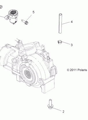 DRIVE TRAIN GEARCASE MOUNTING FRONT - A14YN8EAJ / EAT (49MVGEARCASEMTG12SP850)