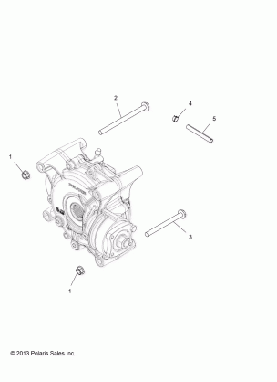 DRIVE TRAIN GEARCASE MOUNTING REAR - A14YN8EAJ / EAT (49MVGEARCASEMTG14850WV)