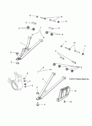 SUSPENSION FRONT A-ARMS - A14YN8EAJ / EAT (49MVSUSPFRT14850WV)