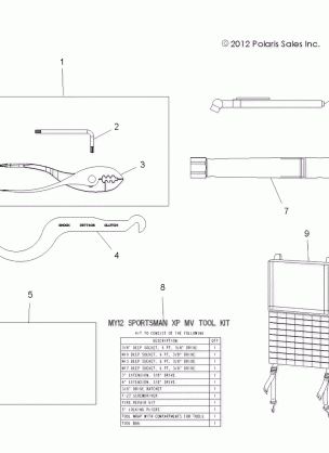 TOOLS TOOL KIT - A14YN8EAJ / EAT (49MVTOOLS12SP850)