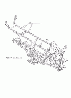 CHASSIS FRAME - A14DH57FJ (49ATVFRAME14SP570TRG)